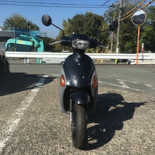 スズキ　レッツ4　黒　フロントタイヤ新品✨