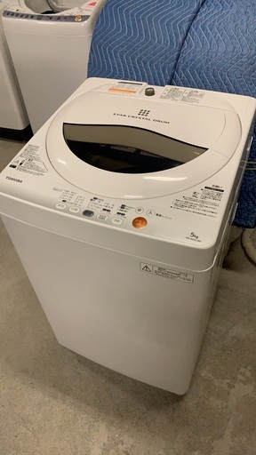 TOSHIBA　全自動洗濯機　5.0kg　風乾燥付き　2013年