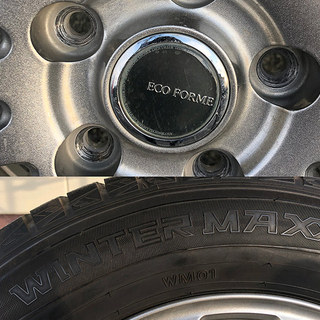 タイヤ付きホイール ECO FORME DUNLOP WINTER MAXX 215/65R16 17年製 