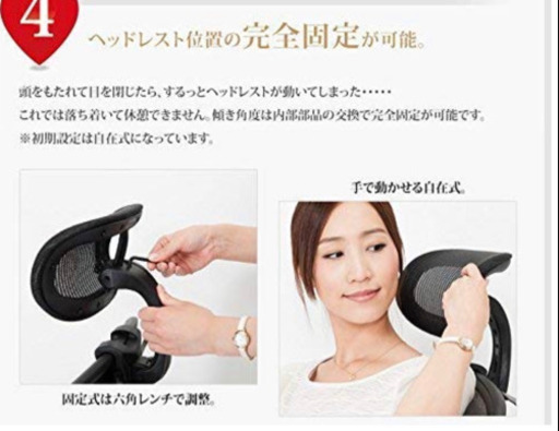 【最終値下げ】アーロンチェア専用 ヘッドレスト 購入時15800円 極美品