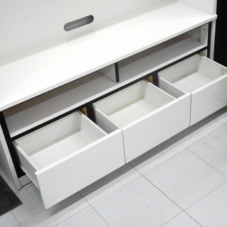 壁面収納型テレビ台 大容量 テレビボード 幅138×奥行39.5×高さ175