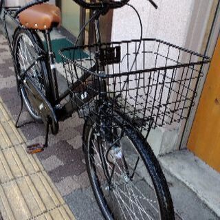 美品☆GO-OUT！26吋ファッションタウンサイクル シングル/ブラック