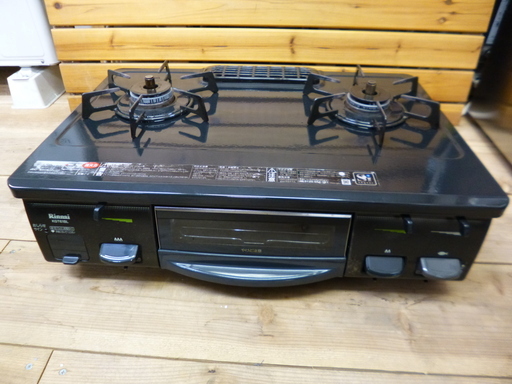 リンナイ ガステーブル ガスコンロ RT-61GH-L 都市ガス用 2013年製 59cm 中古 キズあり 19c017