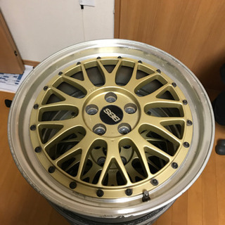 タイヤ、ホイール [[値下げ]]BBS LM090ゴールドPCD100 5穴 17インチ