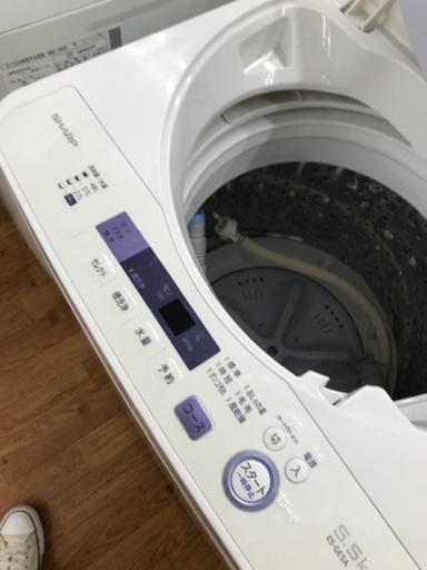 お買い得洗濯機入荷！SHARP 2016年モデル 5.5キロ ES-GE5A