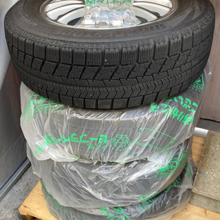 ブリジストン 195/65R15 スタッドレスタイヤ、ホイール4本セット