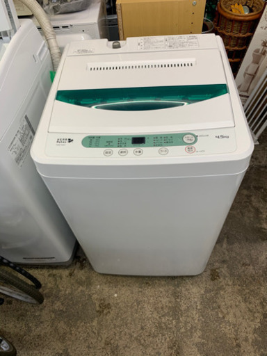 洗濯機 4.5kg ヤマダ電機 YWM-T45A1 2016年製  保証２ヶ月