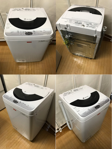 Ｃ３１２洗濯機/SHARP/ES-F45NC-W/2013年製/動作品/4.5kg/良品/単身サイズ/格安