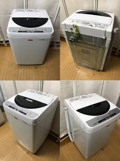 Ｃ３１９洗濯機/SHARP/ES-F45KC-W/2010年製/動作品/4.5kg/単身サイズ