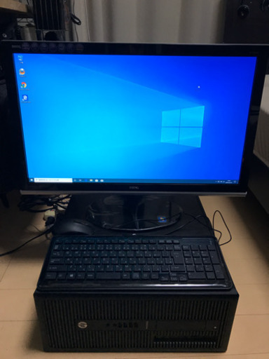 CORE i7、モニタ付き、メモリ16G、Windows10、Office2013、24インチモニタ、