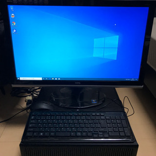 CORE i7、モニタ付き、メモリ16G、Windows10、Office2013、24インチ 