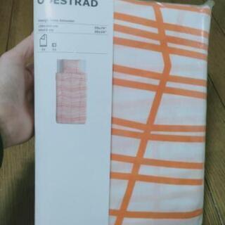 【未開封】IKEA シングル掛け布団シーツ、枕カバーセット