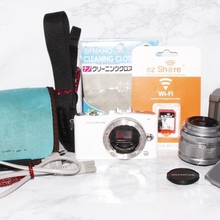 ☆大容量16GBWifiSDでスマホ転送☆オリンパス E-PM1 レンズキット