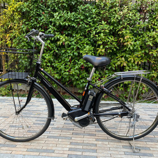 新基準ヤマハ 27インチ パスシティー8段変速 電動自転車 紺色