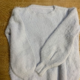 薄いパープル 子どもセーター 150