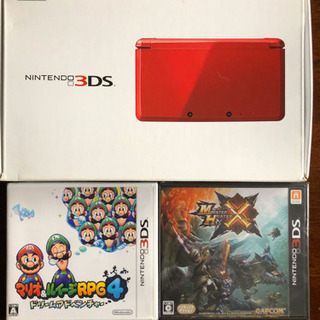 新品　任天堂3DS 本体　新品ソフト2個付き