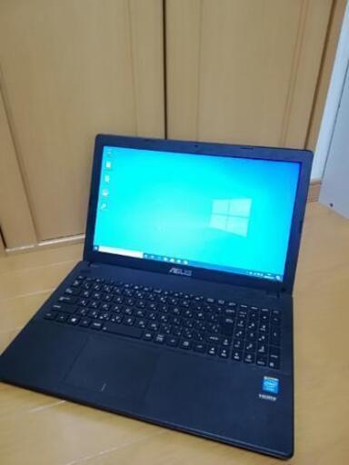 すぐ使える♪　ノートPC パソコン　Windows10  無線LAN　Wi-Fi　簡単ネット接続　ASUS　テンキー付きキーボード　DVD　CD　バッテリー稼働OK