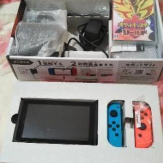 美品)任天堂スイッチとポケモンシールドのセット