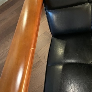 カリモク60 Ｋチェアー2シーター スタンダードブラック