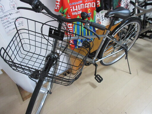 エコプラス小倉南店】⑦ママチャリ 27インチ 一般車LED自動点灯ライト