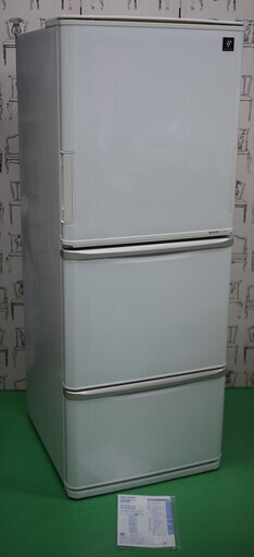 美品 シャープ プラズマクラスター 冷蔵庫 SJ-PW31X-W 314L どっちもドア 両開き 自動製氷