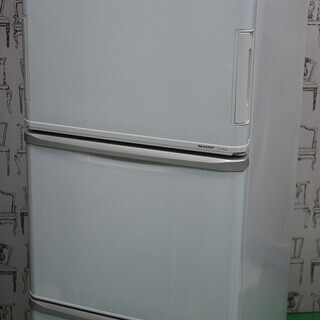 美品 シャープ プラズマクラスター 冷蔵庫 SJ-PW31X-W 314L どっちもドア 両開き 自動製氷