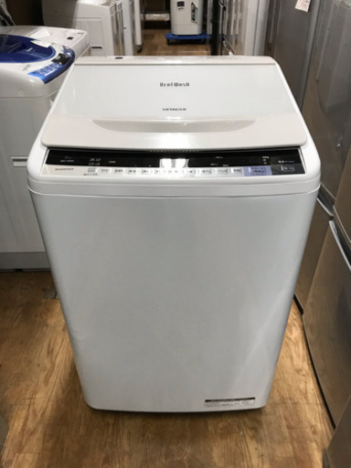 日立 洗濯機 8kg ビートウォッシュ 2017年製 中古