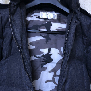 AKM ダウンジャケット エイケイエム メンズ Lサイズ グレー