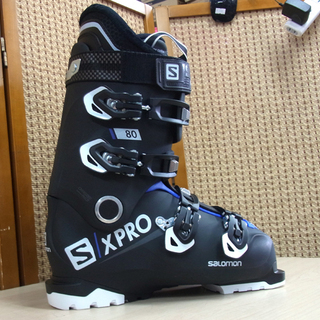 未使用 スキーブーツ スキー靴 26-26.5cm サロモン X PRO 80 (L405515) 18-19年モデル ブラック×ブルー