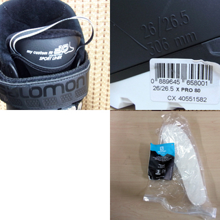  未使用 スキーブーツ スキー靴 26-26.5cm サロモン X PRO 80 (L405515) 18-19年モデル ブラック×ブルー