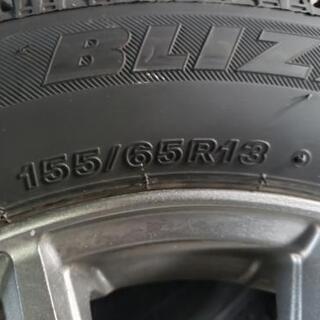 スタッドレスタイヤ・アルミホイール4本セット　155/65R13　ブリヂストン　ブリザックVRX　