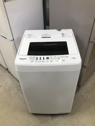 【リサイクルショップどーりむ荒田店】4883　Hisense　ハイセンス　洗濯機　2019年製　4.5Kg　HW-E4502【3ヶ月保証付き】