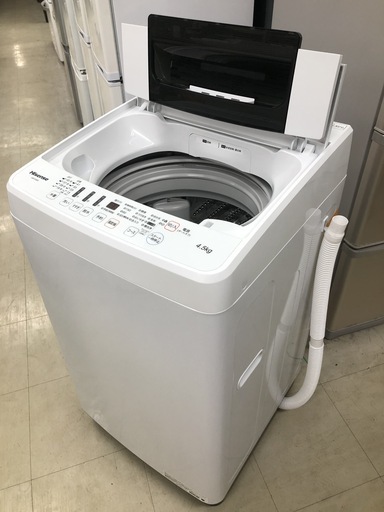 【リサイクルショップどーりむ荒田店】4883　Hisense　ハイセンス　洗濯機　2019年製　4.5Kg　HW-E4502【3ヶ月保証付き】