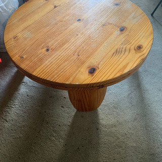 座卓　ちゃぶ台　丸テーブル　無垢　木製