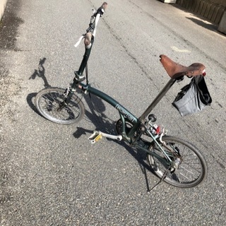 BRONPTON プロンプトン　折りたたみ自転車　モスグリーン