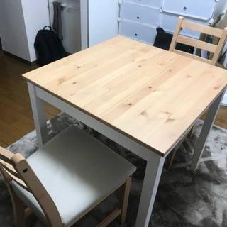 IKEA ダイニングテーブル、椅子セット