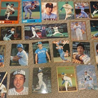 (値下げ)野球カード（桑田、清原、江川、落合、掛布など）1986...
