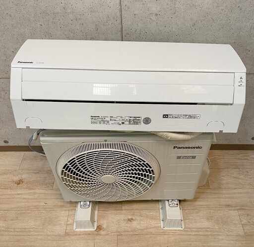 12*59 PANASONIC エアコン CS-227CFR-W 17年製 エオリア