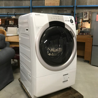 SHARP ドラム式電気洗濯乾燥機 ES-S70-WL コンパクトドラム 7.0kg 2015