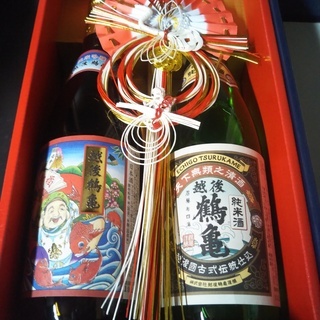☆慶祝 越後鶴亀 皇室献上酒 日本酒ギフトセット ES-30☆