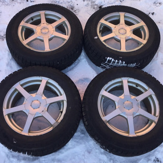 社外 16インチ アルミホイール 215/60R16 スタッドレスタイヤ 4本セット