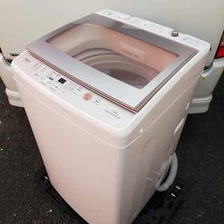 ◼️商談中□2019年製□AQUA 全自動洗濯機 7.0kg 簡易乾燥機能付 AQW 