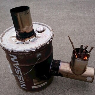 ロケットストーブ・たき火缶の自作方法、教えます。
