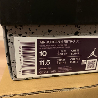 ナイキ エアジョーダン レトロ4 WHAT THE 28cm