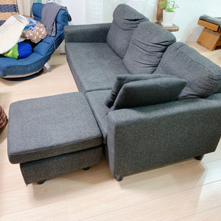 SAKODA”3人掛けソファ‼️オットマン付き、美品❗️ 【公式通販】