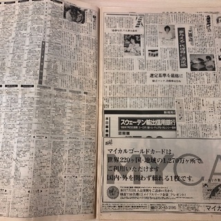 日本経済新聞 1996年(平成8年) 7月1日～12月31日まで 148部