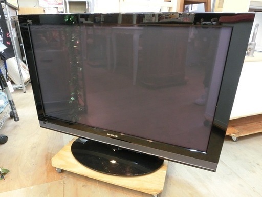 【販売終了しました。ありがとうございます。】HITACHI　HDD内蔵　42インチ　プラズマテレビ　P42-HP05　2010年製　中古品