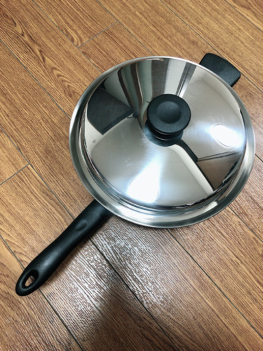 取り引き中。未使用！アムウェイ大フライパン(フタ付)