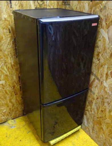 (4374-01)パナソニック ノンフロン冷凍冷蔵庫 NR-BW142C-K 138L 2010年 ２ドア 家庭用 一人暮らし 中古