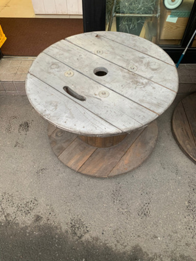 木製コイルテーブル(下段)  値段交渉可